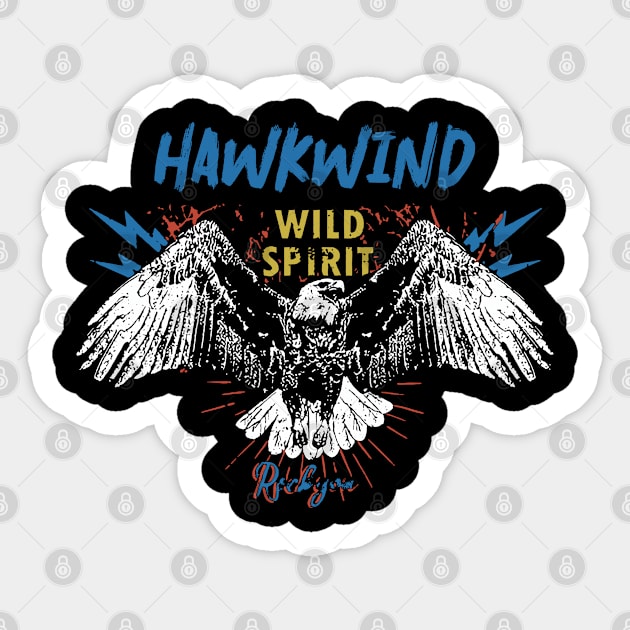 hawkwind wild spirit Sticker by akhirnya pattern